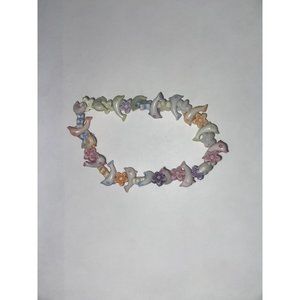 Multicolored Girls‎ Stretch Dolphin Bracelet